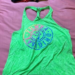 Zumba Fitness Neon Green Tank Top
